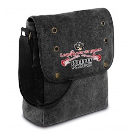 Bolso bunbury "Loquita por su padre" lona