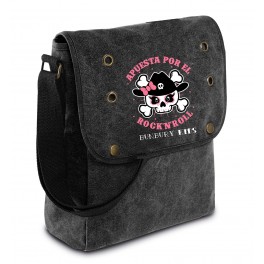 Bolso bunbury "Apuesta por el rock&roll girl" lona