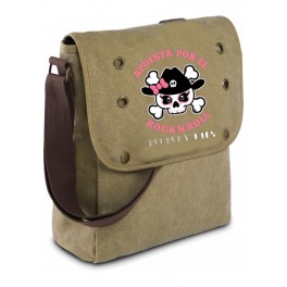 Bolso bunbury "Apuesta por el rock&roll girl" lona